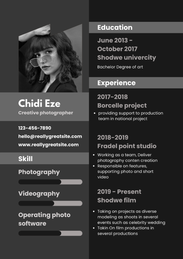 Sample Talent Profile 08